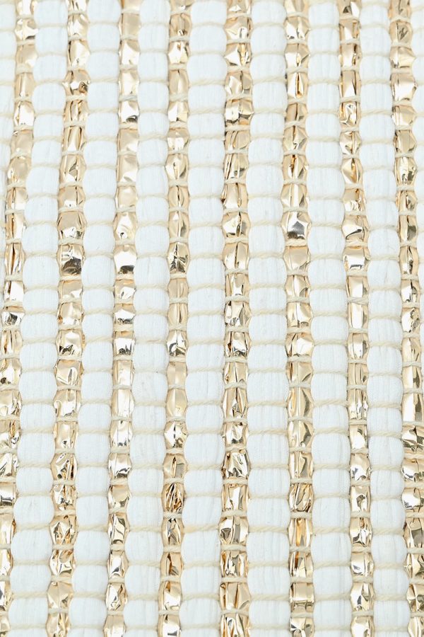 Natural Beauty Upcycled Hand Woven White Tote - Image 2