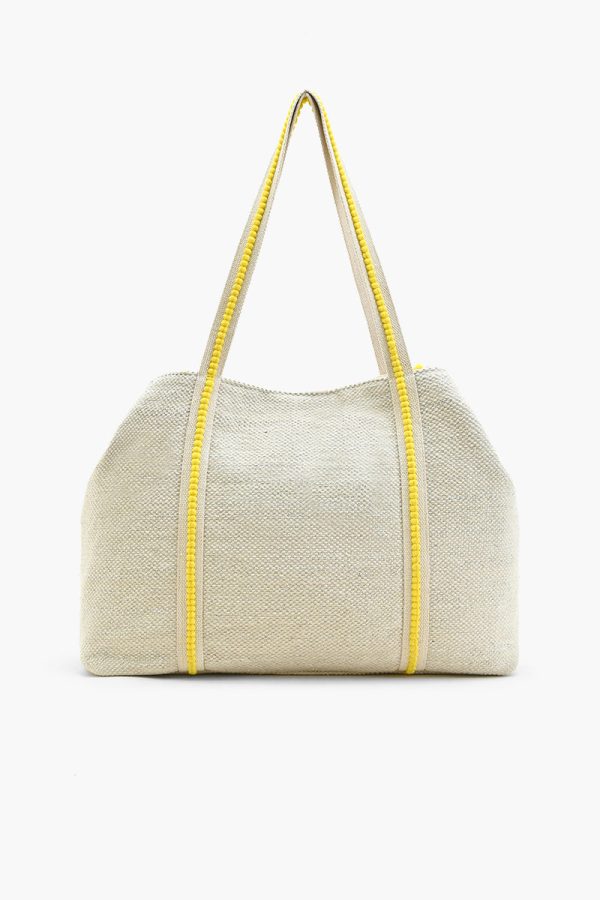 Make Lemonade Tote-Lemon Yellow Hand Beaded Tote - Image 4