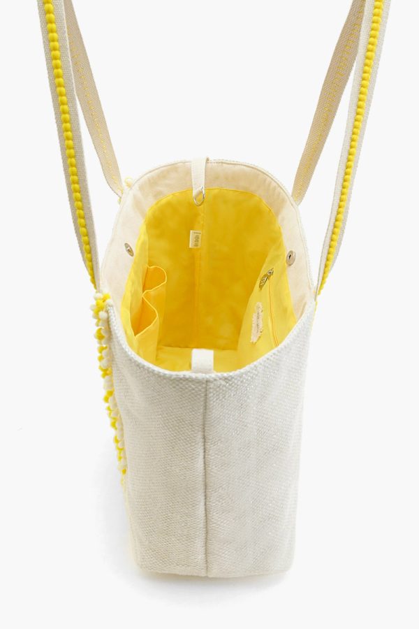 Make Lemonade Tote-Lemon Yellow Hand Beaded Tote - Image 5