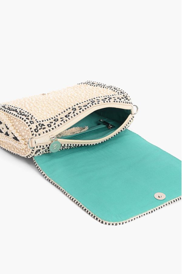 Emerald Stone Embellished Shoulder Bag - Image 5