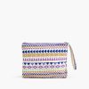 Luxe Lilac Embellished Top Zip Clutch - Image 2