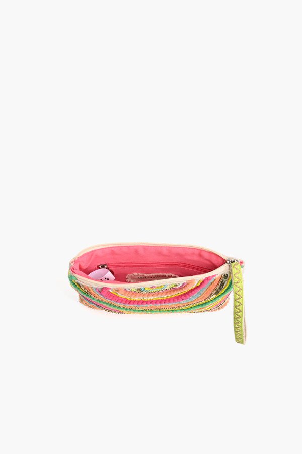 Bright is Best Embellished Top Zip Clutch - Image 3