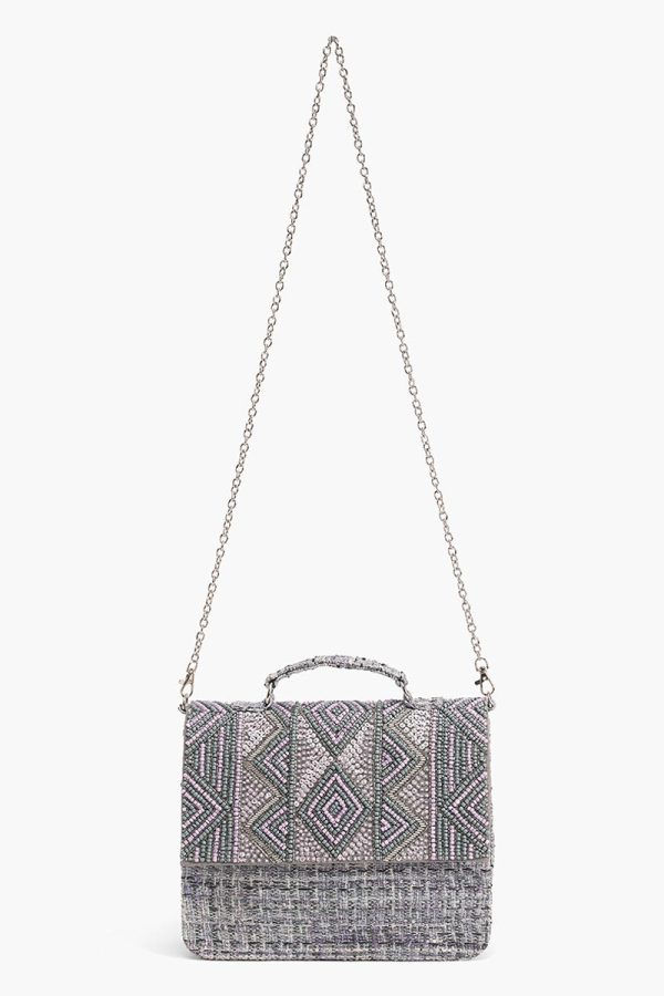 Lavender Fog Embellished Satchel - Image 2