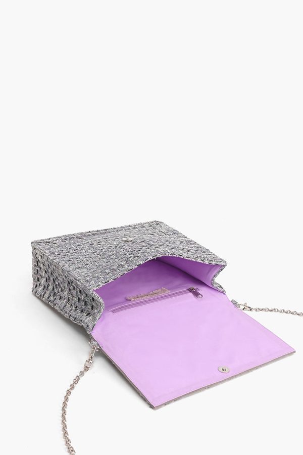 Lavender Fog Embellished Satchel - Image 4