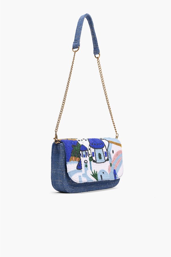 Santorini Sky Embellished Shoulder Bag - Image 2