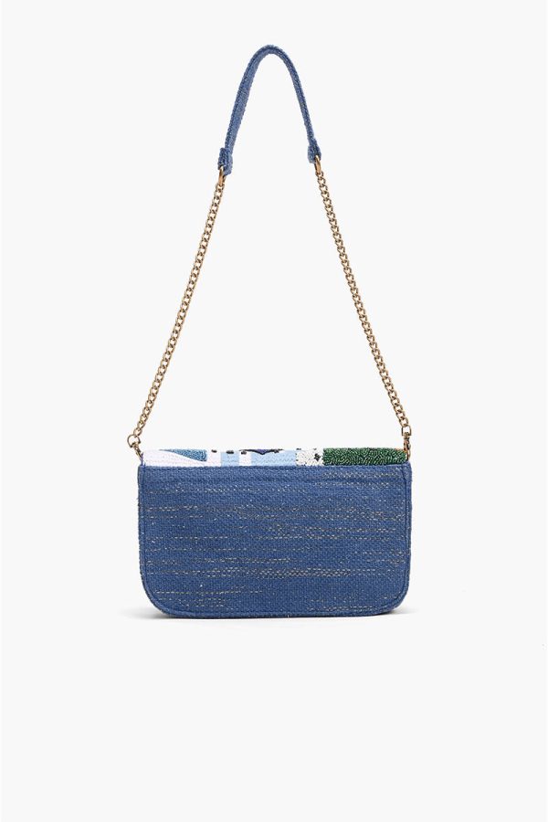 Santorini Sky Embellished Shoulder Bag - Image 3