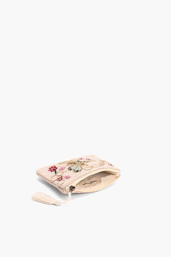 Rose Gold Beaded Bee Embellished Mini Pouches - Image 3