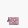 Purple Beaded Bee Embellished Mini Pouches