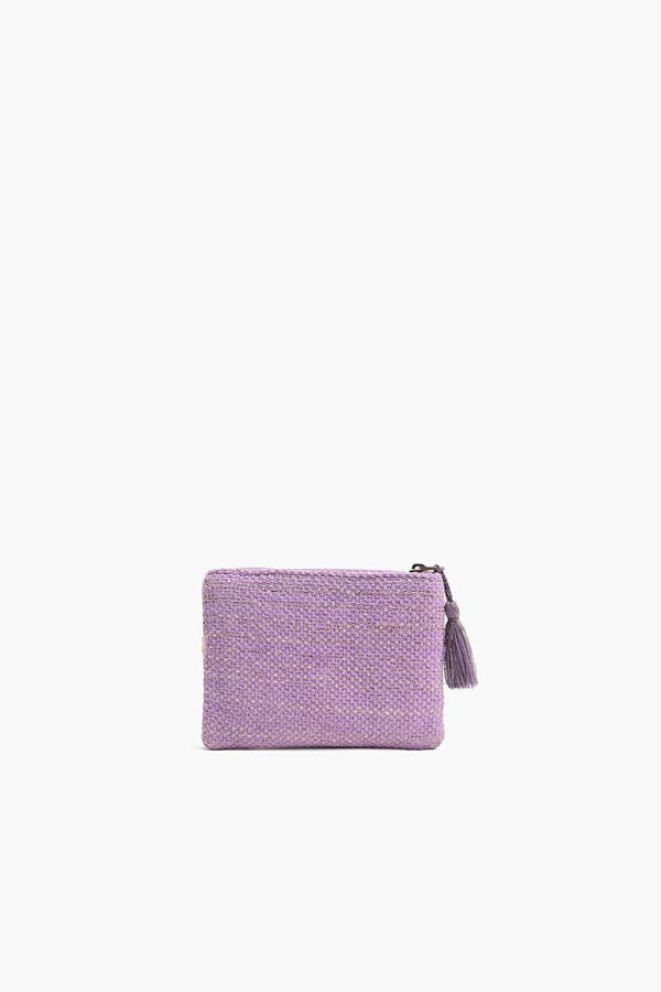 Purple Beaded Bee Embellished Mini Pouches - Image 2