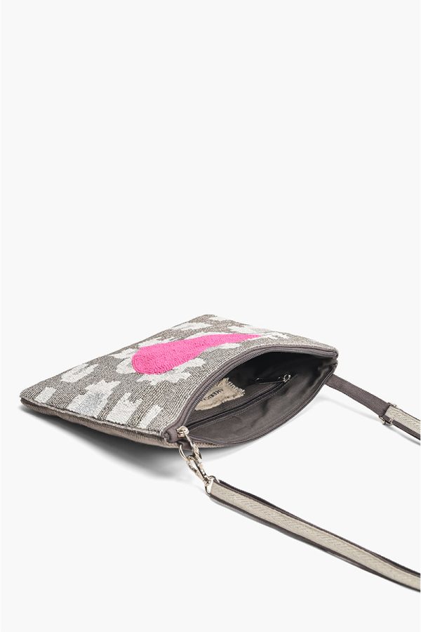 Pink Heart Top Zip Clutch - Image 5