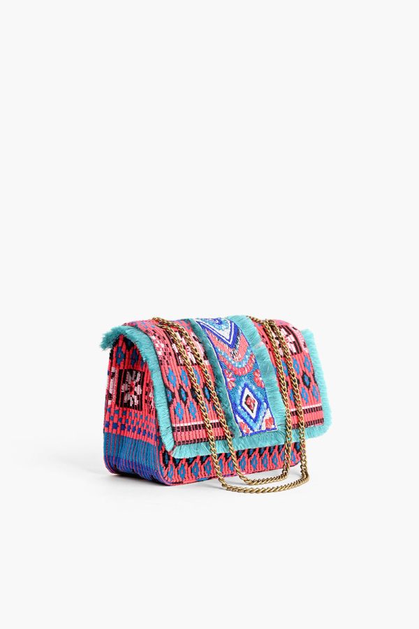 Southwest Floral Bloom Beaded Shoulder Bag - Image 3