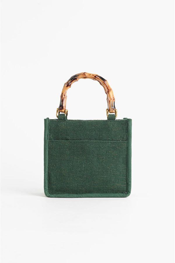 Evergreen Monstera Embellished Crossbody Bag - Image 4