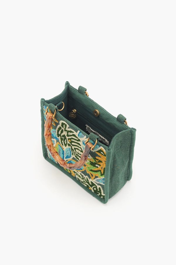 Evergreen Monstera Embellished Crossbody Bag - Image 5