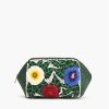 Evergreen Floral Cosmetic Pouch