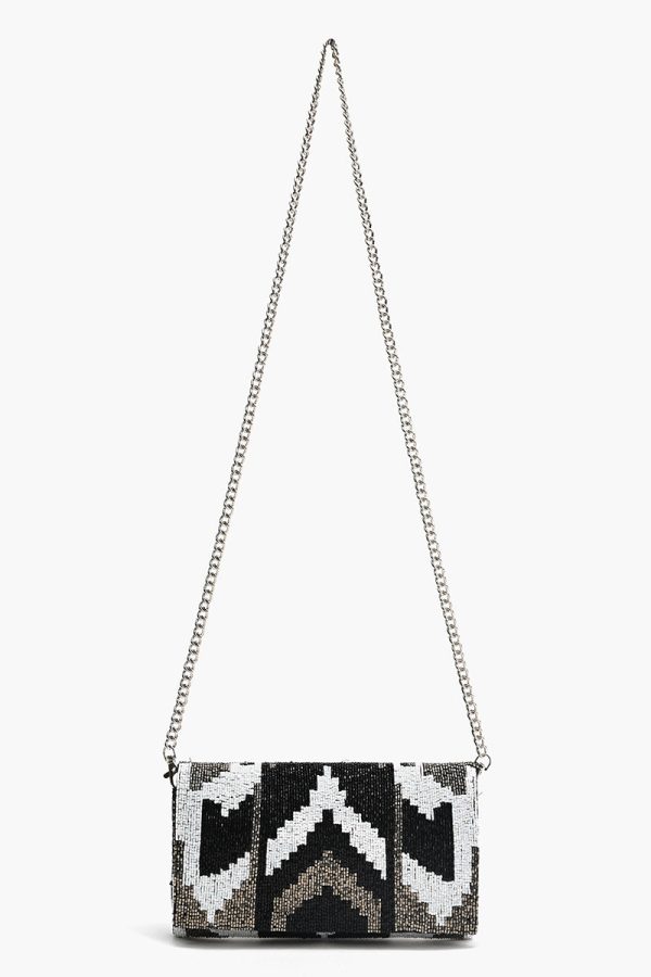Ikat Noir Elegance Clutch - Image 3