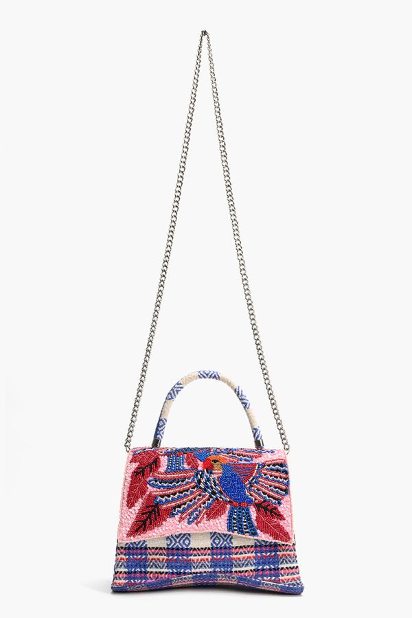 Parrot Palette Foliage Top Handle Bag - Image 3