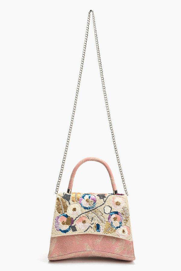 Pansy Paradise Top Handle Bag - Image 3