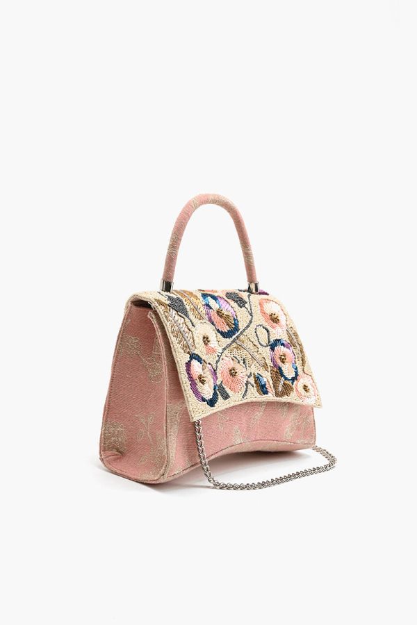 Pansy Paradise Top Handle Bag - Image 4