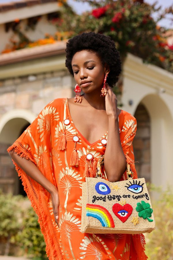 Good Things are Coming Positivity Top Handle Tote - Image 2
