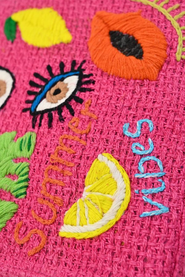 Pink Bliss Fruitful Charm Top Handle Tote - Image 2
