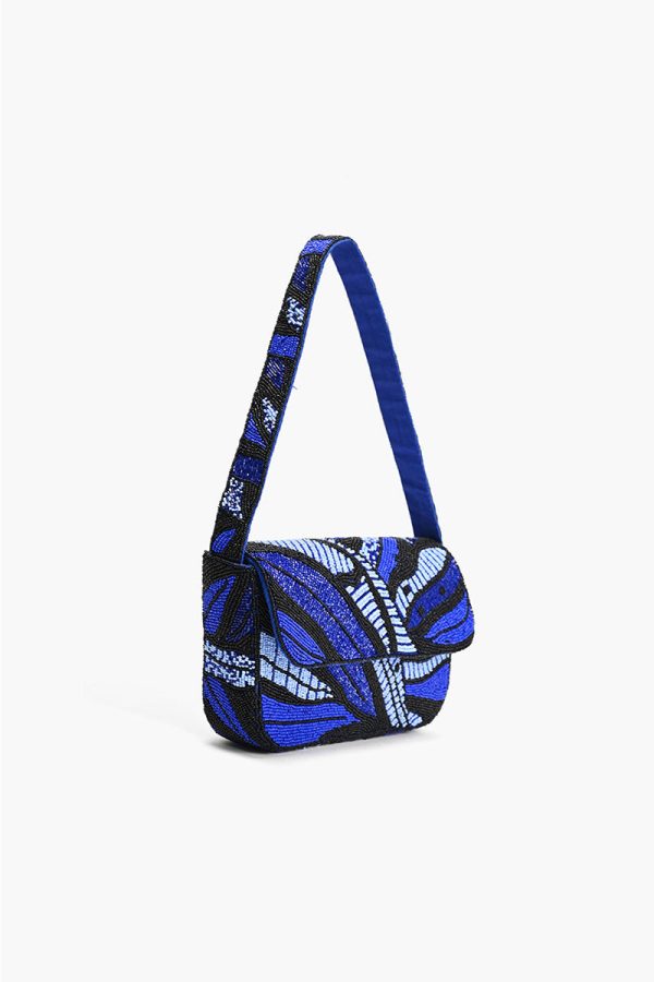 Sapphire Swirl Blue Shoulder Bag - Image 3
