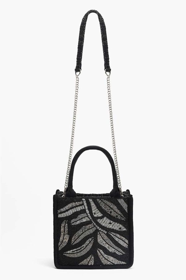 Midnight Silver Swirl Mini Tote - Image 3