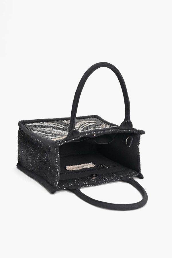 Midnight Silver Swirl Mini Tote - Image 6