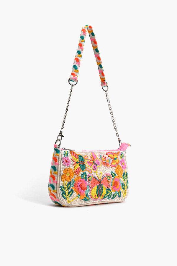 Rainbow Wings Floral Shoulder Bag - Image 3
