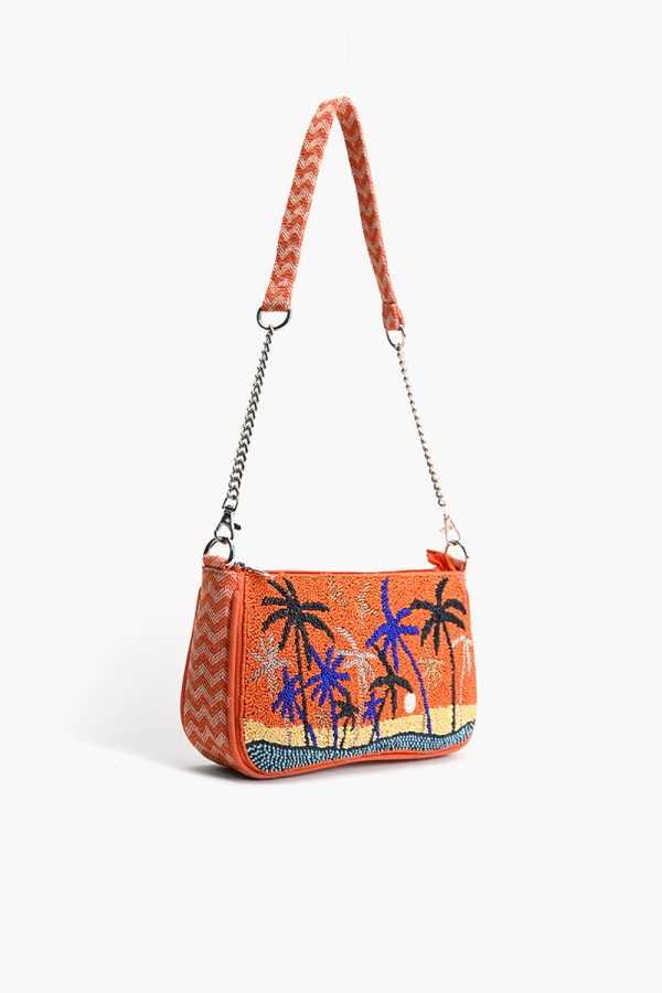 Miami Moonlit Palms Shoulder Bag - Image 3