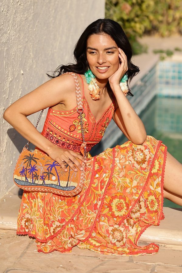 Miami Moonlit Palms Shoulder Bag - Image 6