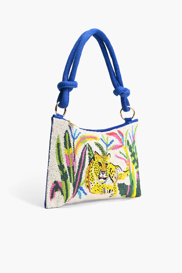 Leopard beaded Shoulder Bag - Image 3
