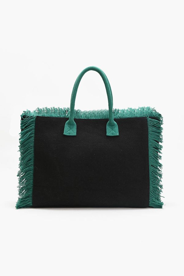 Parrot Beaded Fringed Tote - Image 4