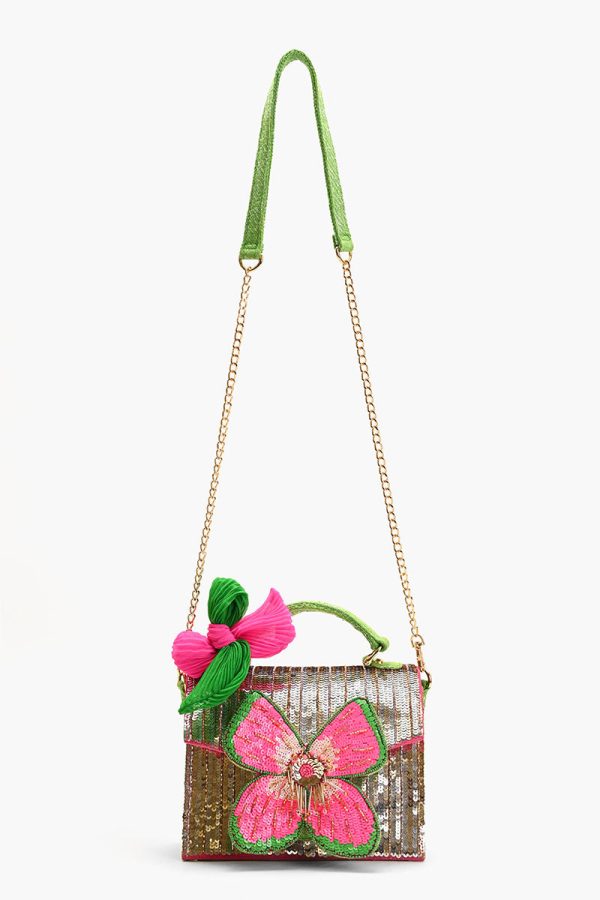 Glam Doll Floral Top Handle Bag - Image 3