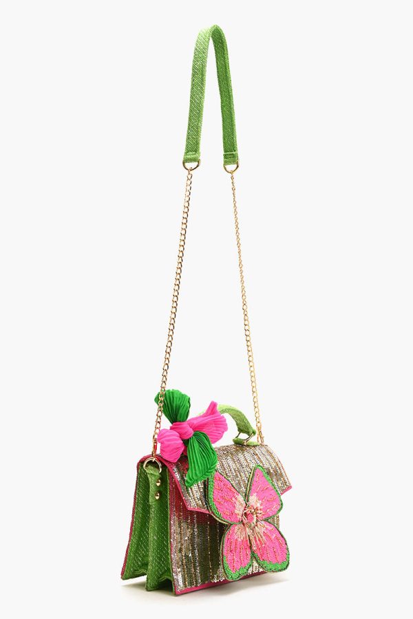 Glam Doll Floral Top Handle Bag - Image 4