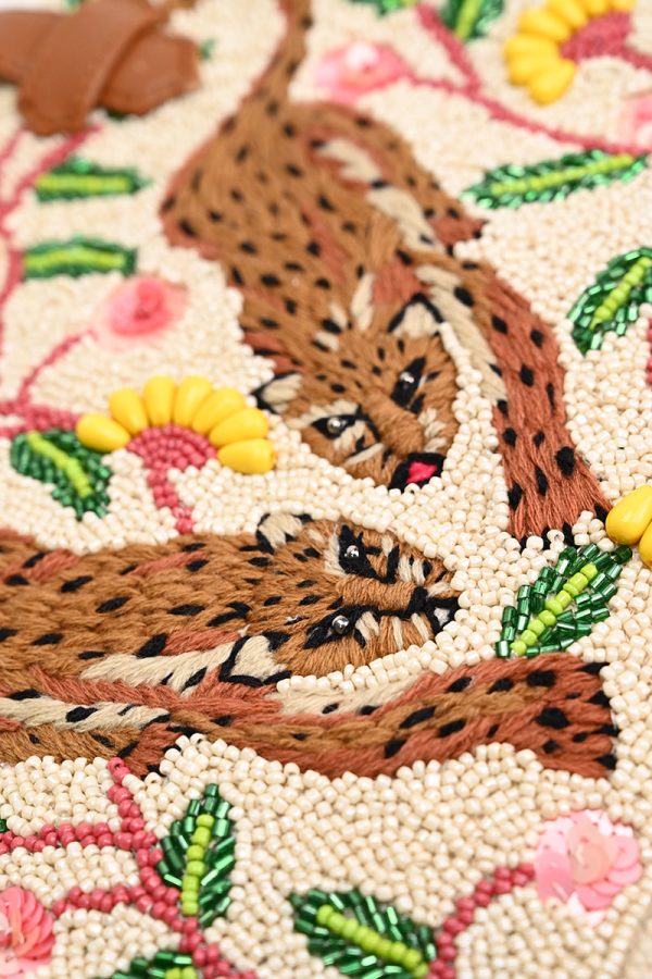 Temur Leopard Fringed Tote - Image 2