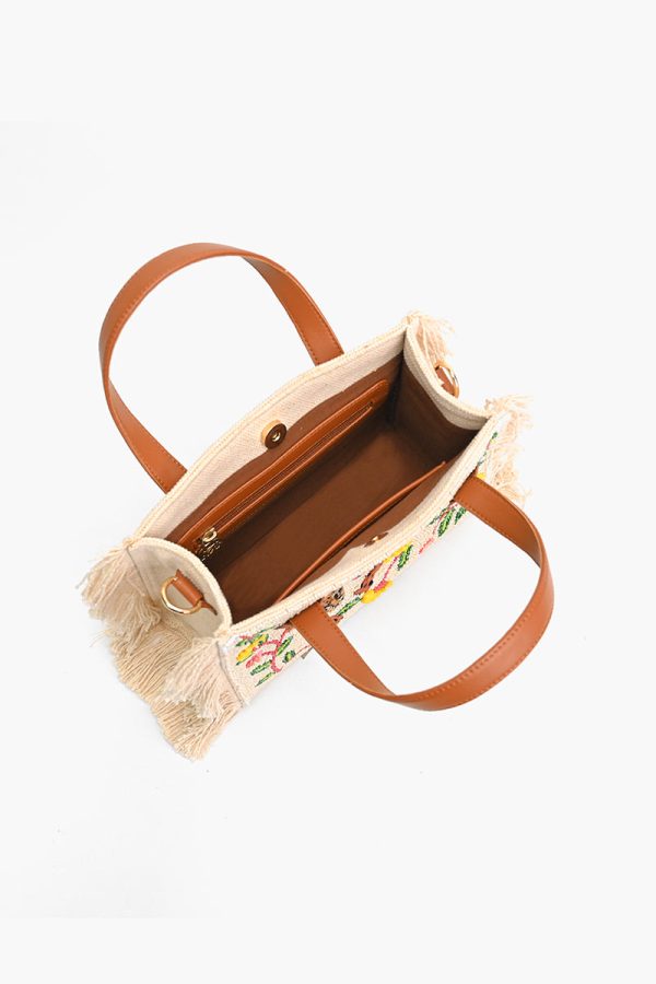 Temur Leopard Fringed Tote - Image 5