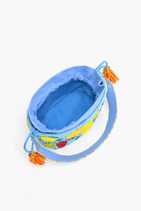Lush Fruits Beaded Bucket Bag - Image 5