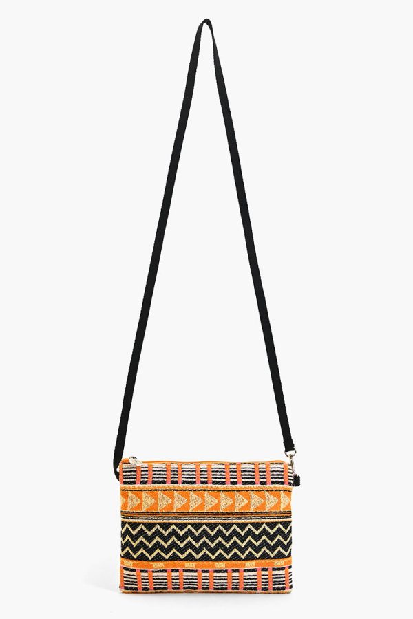 Mexican Striped Spring Top Zip Clutch - Image 2