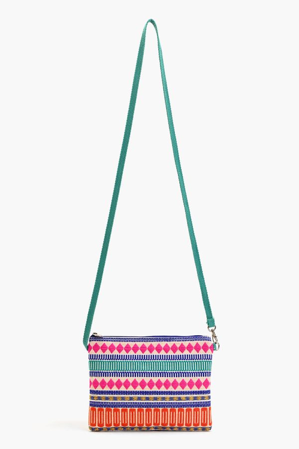 Mexican Striped Spring Top Zip Clutch - Image 2