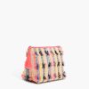 Mexican Striped Handwoven Jacquard Cosmetic Pouch - Image 2