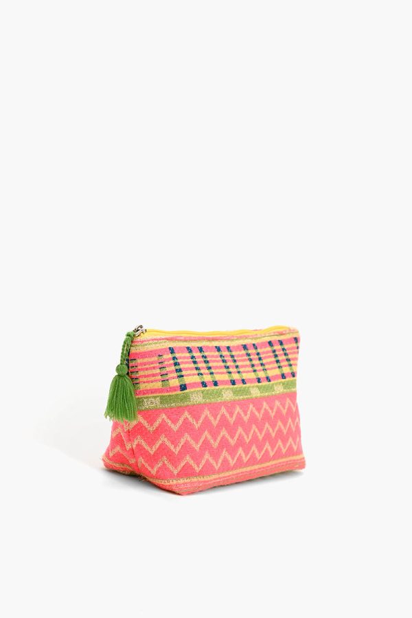 Chevron Handwoven Jacquard Cosmetic Pouch - Image 2
