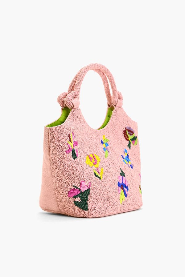 Sweet Pink Floral Handheld Bag - Image 3