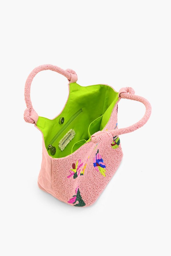 Sweet Pink Floral Handheld Bag - Image 5