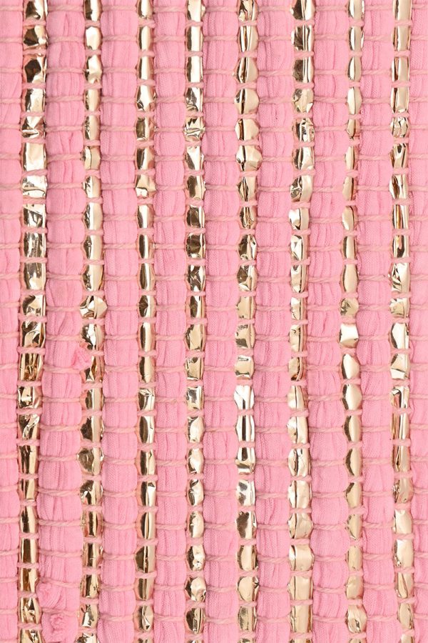 Natural Beauty Upcyled Hand Woven Pink Tote - Image 2