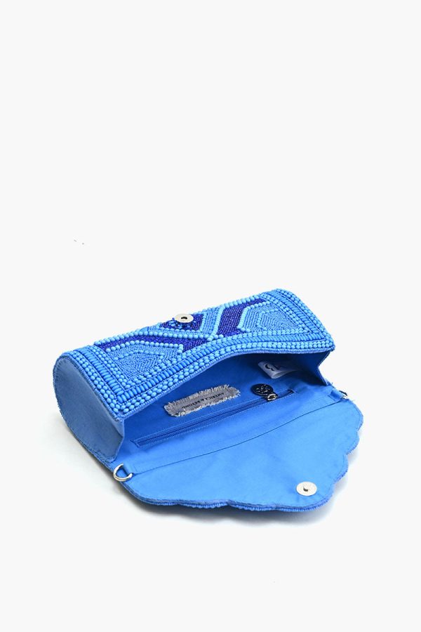 Cobalt Blue Glamour Clutch - Image 6