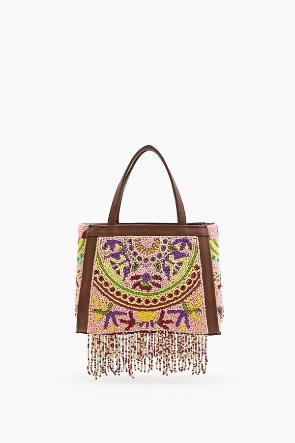 Nomad's Treasure Beaded Top Handle Bag - Image 3