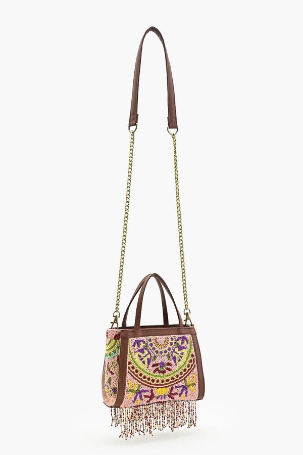 Nomad's Treasure Beaded Top Handle Bag - Image 4