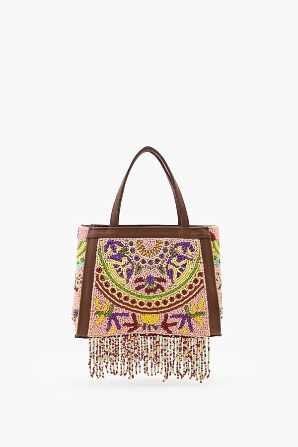 Nomad's Treasure Beaded Top Handle Bag - Image 5