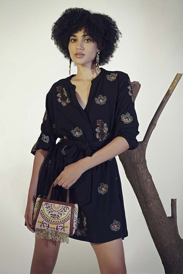 Nomad's Treasure Beaded Top Handle Bag - Image 7