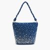 Denim Dazzle Beaded Bag